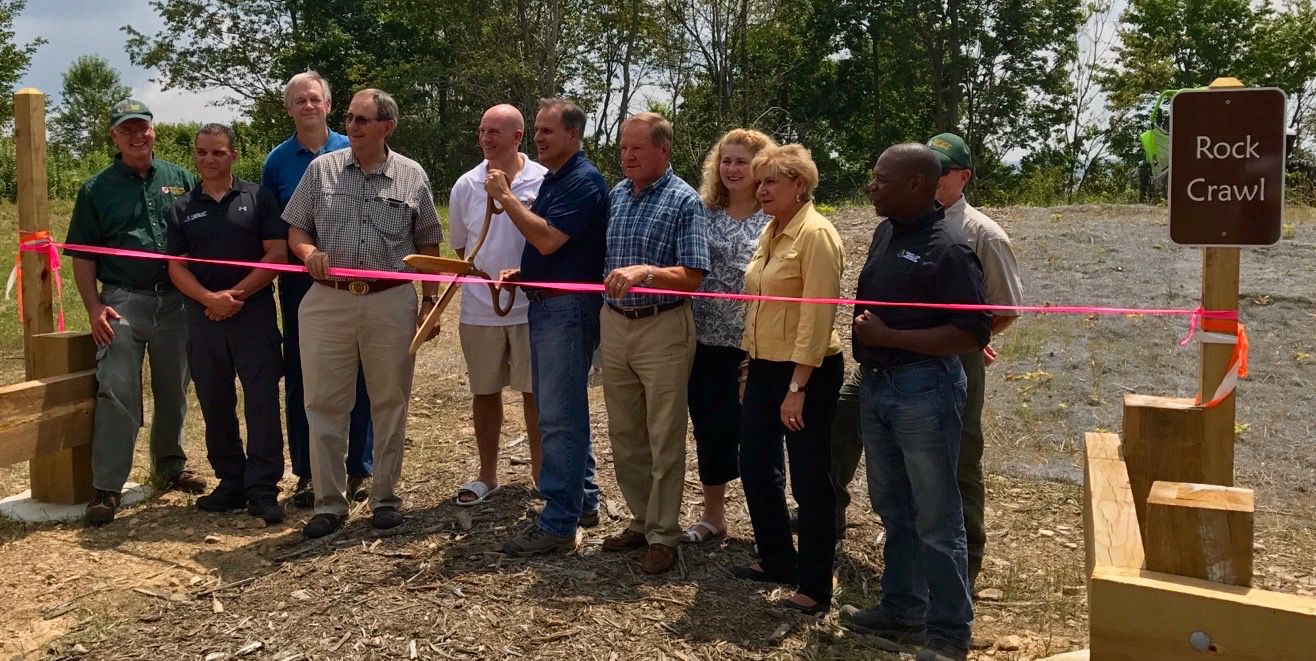 St. John's Rock ORV Trail ribbon cutting 7-21-17